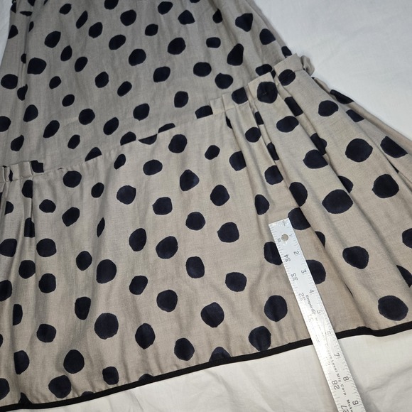 NY 77‎ Dress Polka Dot Sleeveless  Pockets Zipper  Size S/M Measured In Pics NWT - Picture 8 of 13